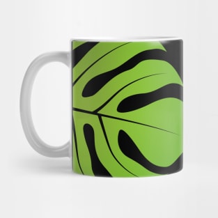 Green tropical leaves Mug